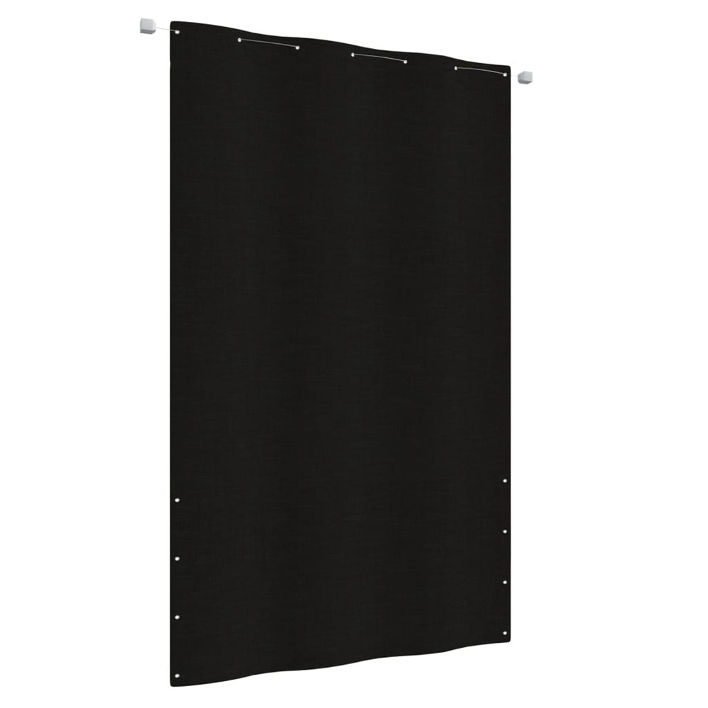 Écran de balcon noir 140x240 cm tissu oxford