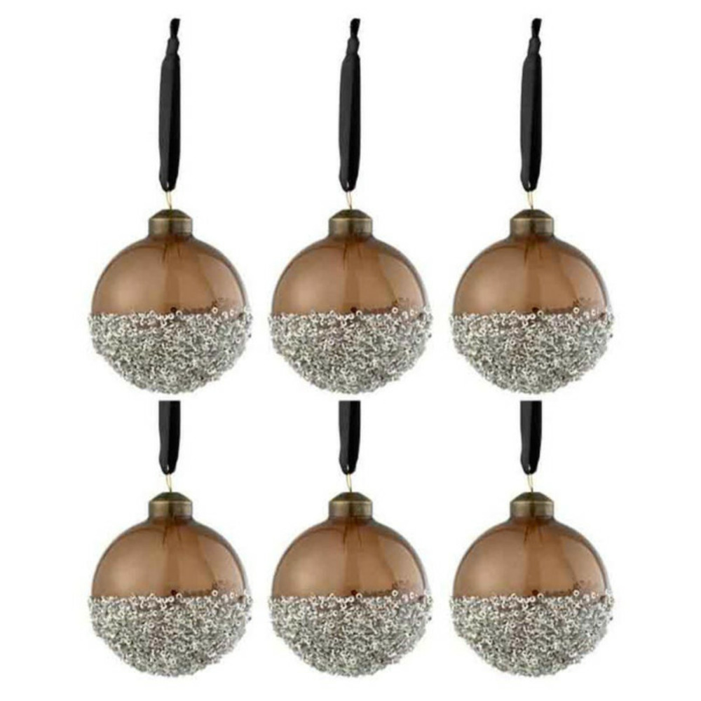 Lot de 6 boules de noël 