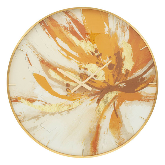 Horloge murale en verre