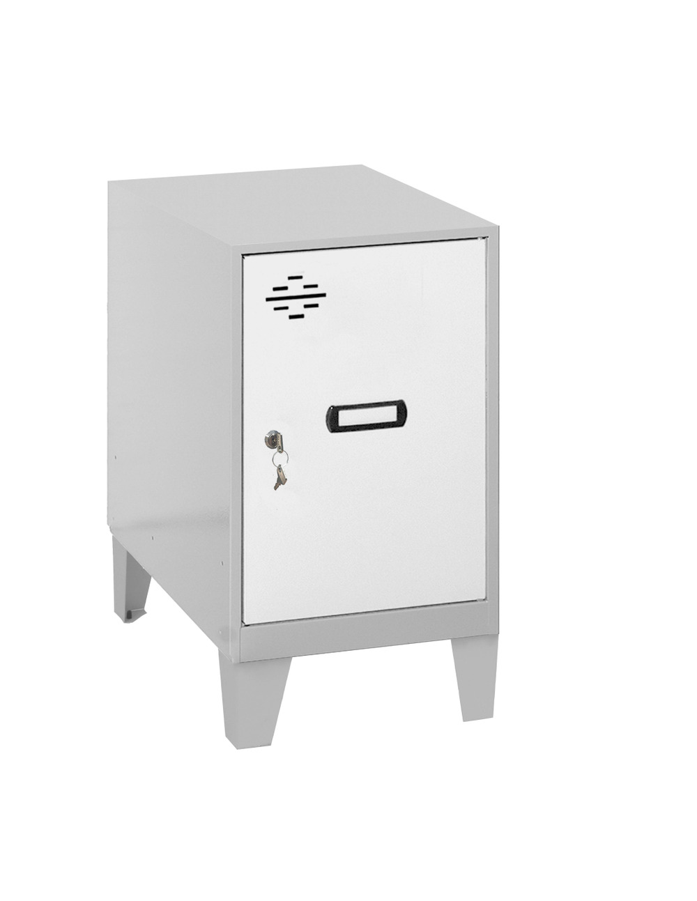 Casier-armoire simonlocker dism.mini 475x300x500+pies gr/blanc gris/blanc 575x300x500 - simonrack