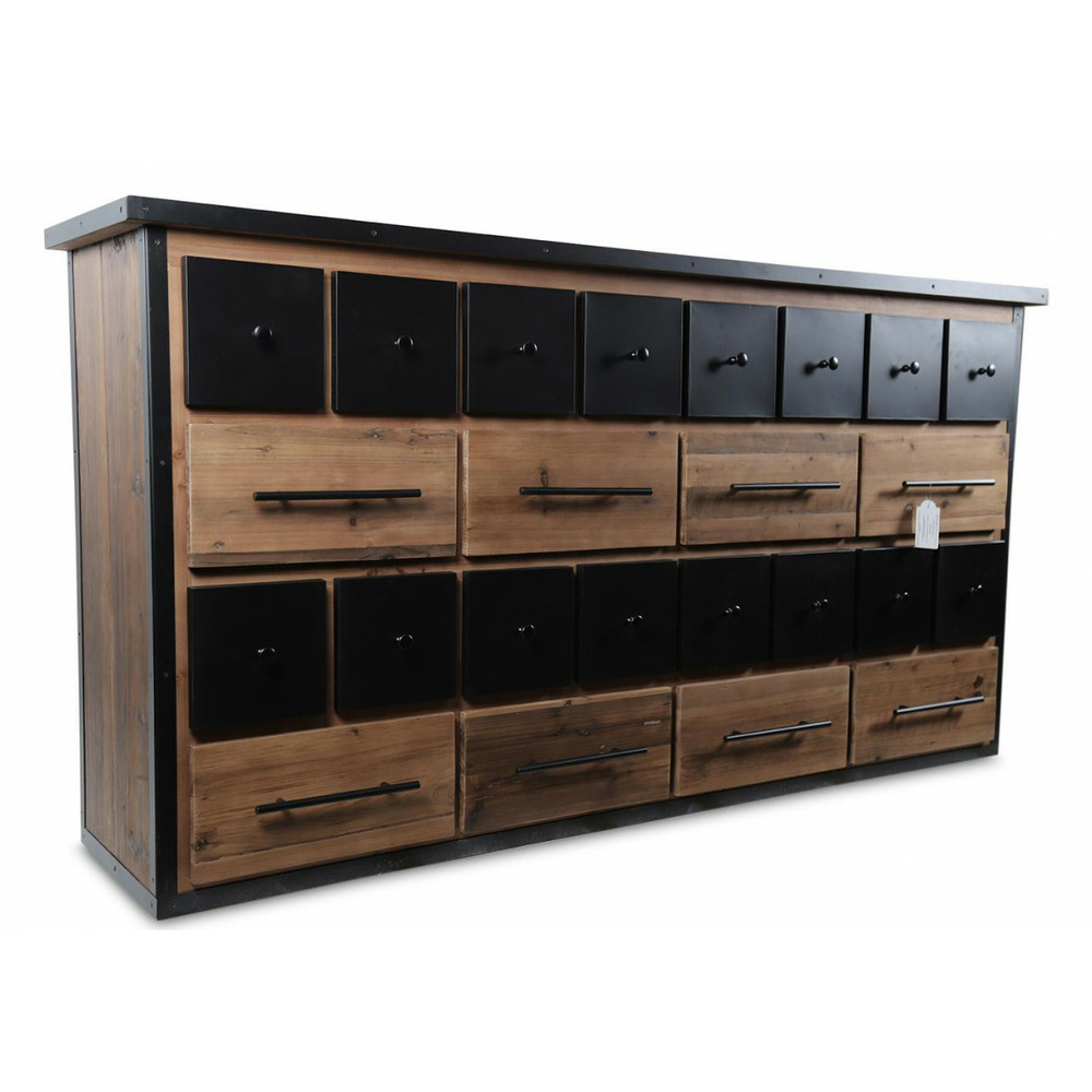 Bahut bois marron - eduline décoration d'autrefois