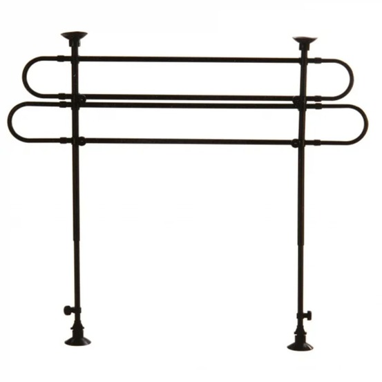 Protection universelle pour chiens 75-145x75-145x2 cm noir