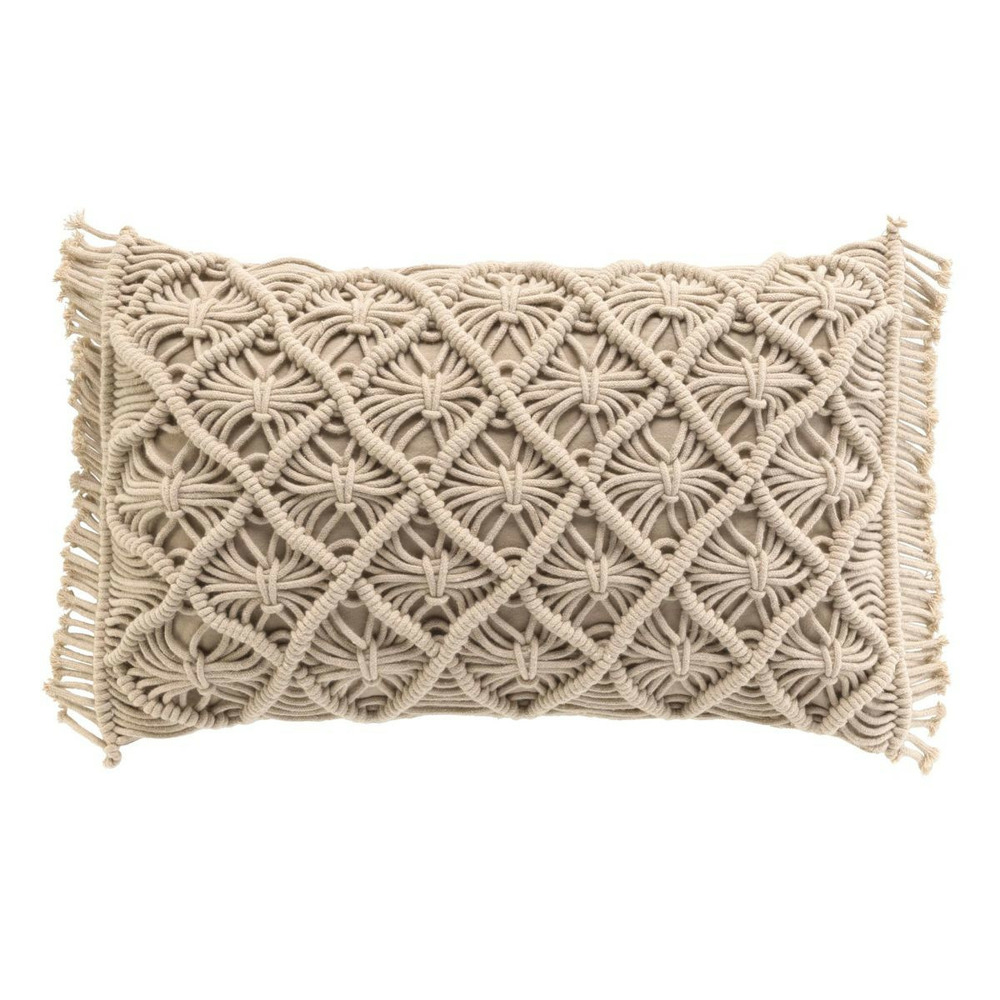 Coussin déco macramé 