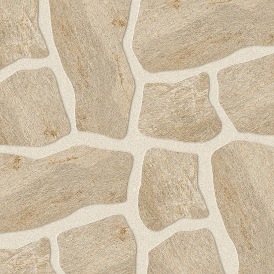 Carrelage effet pierre quartzite beige doré dalle a+b 54x54x2 cm salvero - sol extérieur (vendu par carton de 0,796 m²) - ro'ma carr