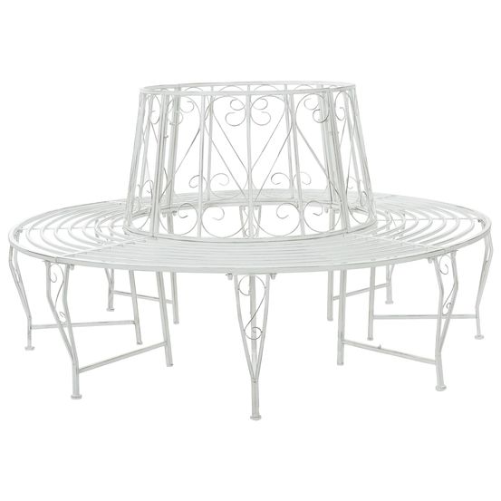 Banc d'arbre 8-nombre de places ø 160 x 89 cm acier