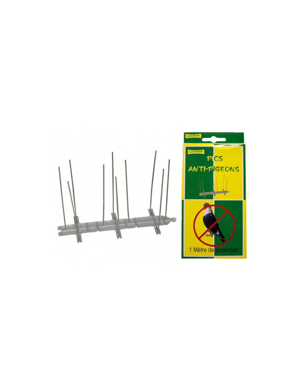 Pics inox anti-pigeons 1m en boite accrochable - lucifer