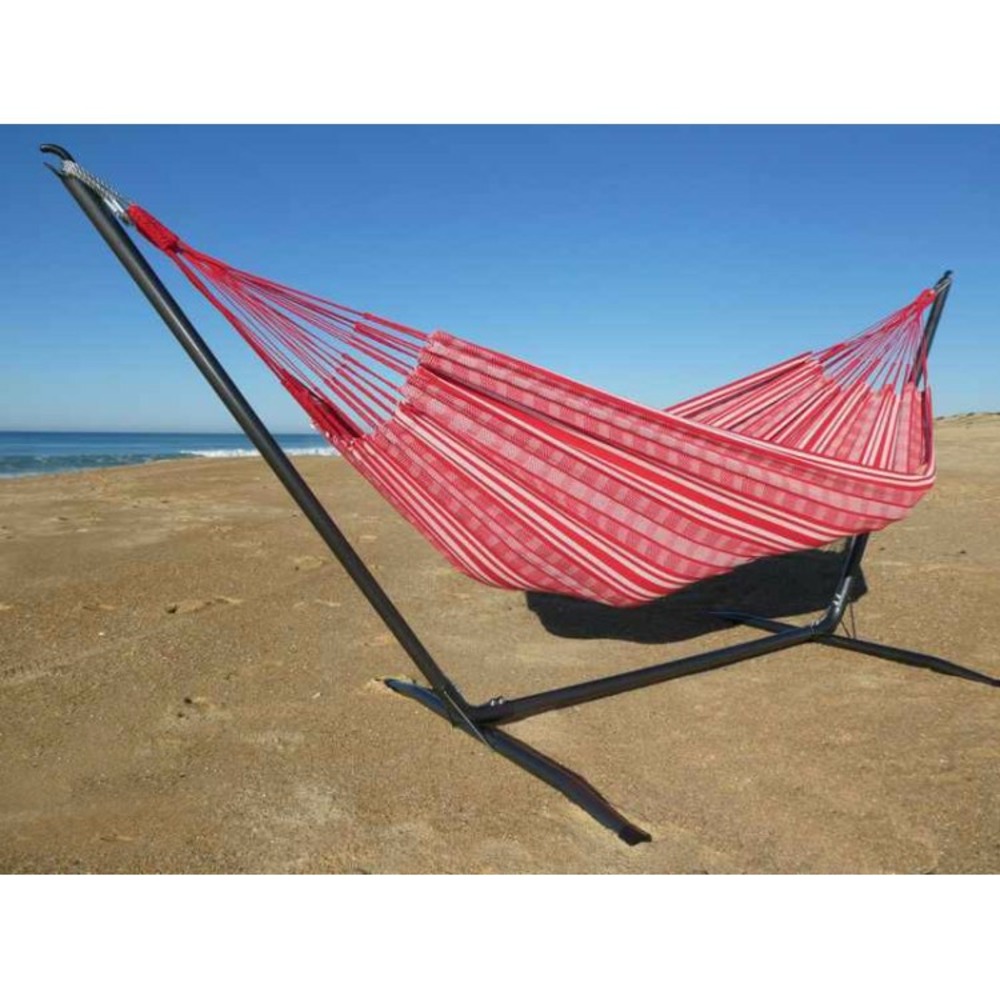 Hamac avec support inka xl - poligono rouge