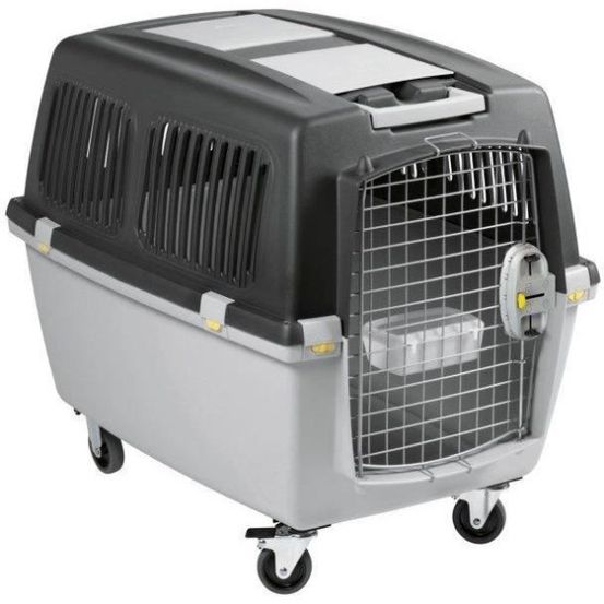 Kerbl - box de transport pour chien - gulliver mega - 70 x 50 x 51 cm - gris