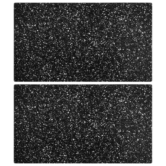 Planches à découper 2 pcs avec motif de granit verre trempé