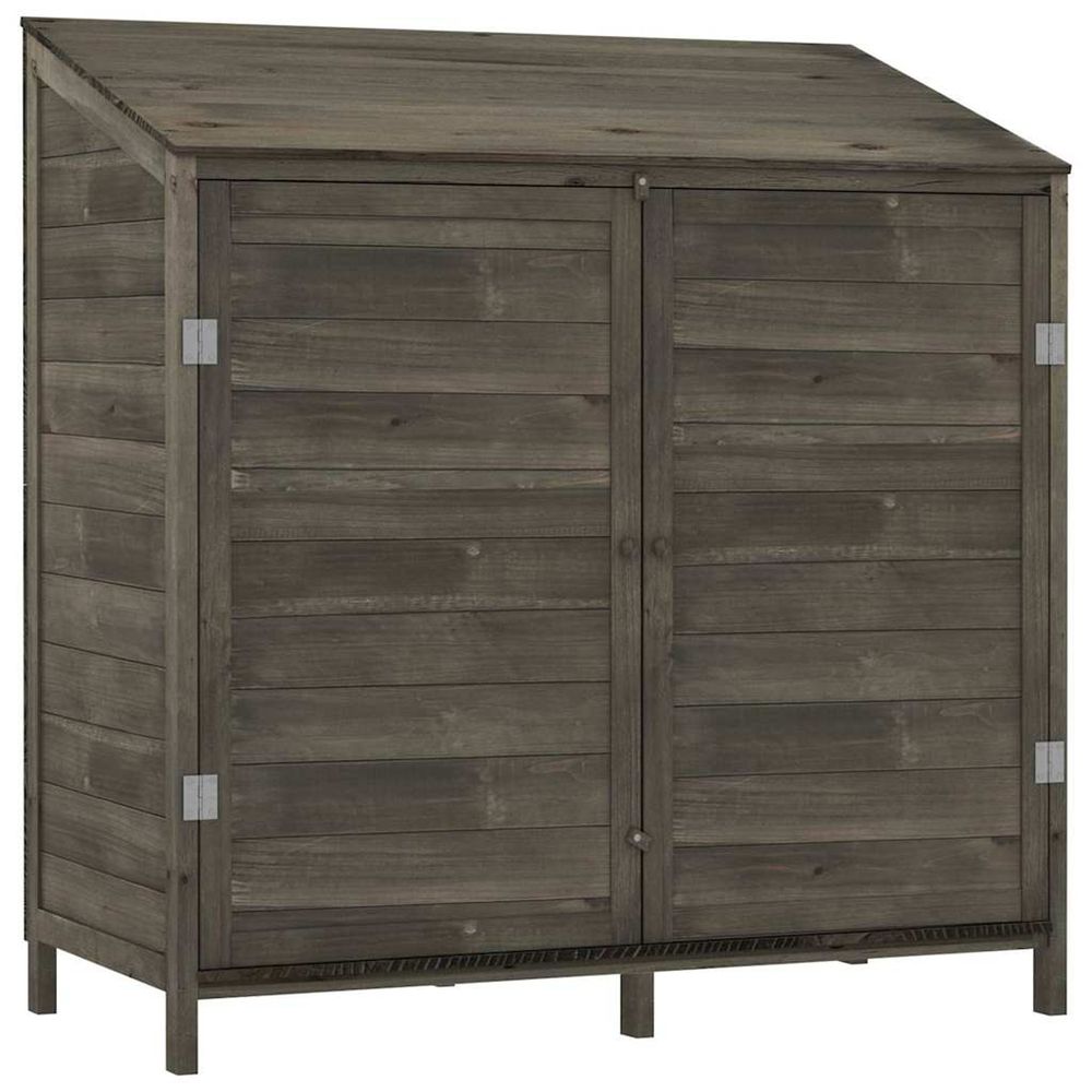 Remise de jardin anthracite 102x52x112 cm bois de sapin solide