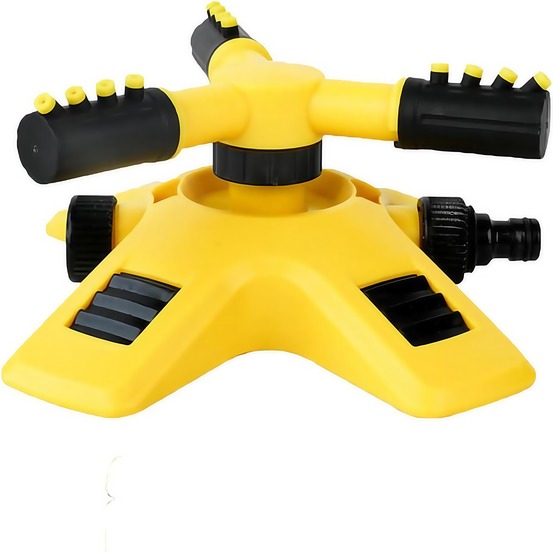 Tête d'arrosage automatique rotative à 360 degrés pour pépinière: arroseur à trois branches dispositif d'arrosage tandem