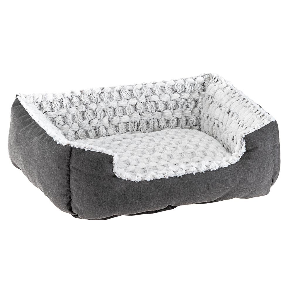 Ferplast panier chien coussin chien moyen taille panier chat coussin chat doux et confortable 74 x 61 x h 19 cm. Gris