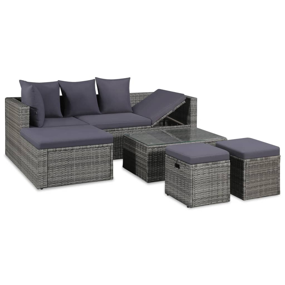 MOBILIER A DINER JARDIN 4 PC 2-(867773)