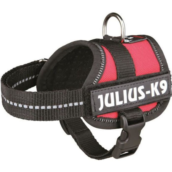 Harnais power julius-k9 - baby 1 - xs : 30-40 cm-18 mm - rouge - pour chien