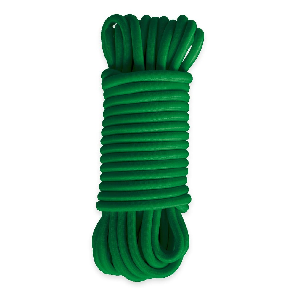 Sandow élastique vert 15 mètres - qualité pro tecplast 9sw - diamètre 9mm