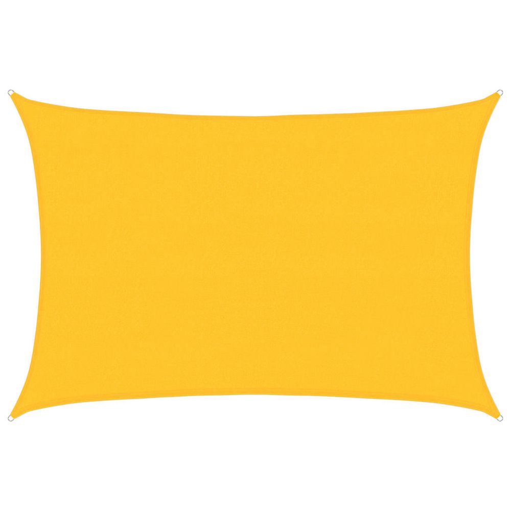 Voile d'ombrage 160 g/m² rectangulaire jaune 4x6 m pehd