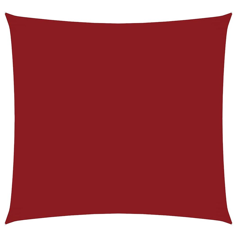 Voile de parasol tissu oxford carré 4x4 m rouge