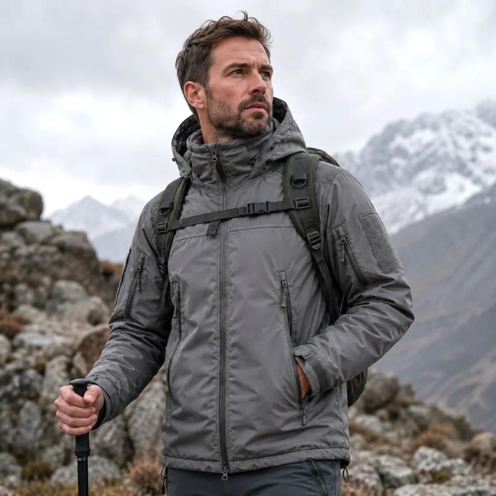 Parka hardshell kaki xmf 200 – chaude, imperméable et robuste