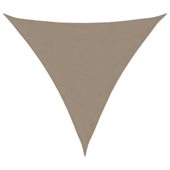 Voile de parasol tissu oxford triangulaire 3x3x3 m taupe