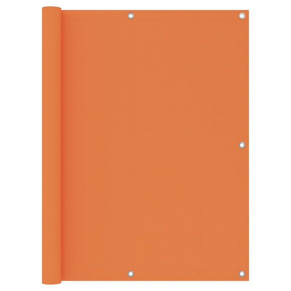 Écran de balcon brise pare vue protection confidentialité 120 x 500 cm tissu oxford orange