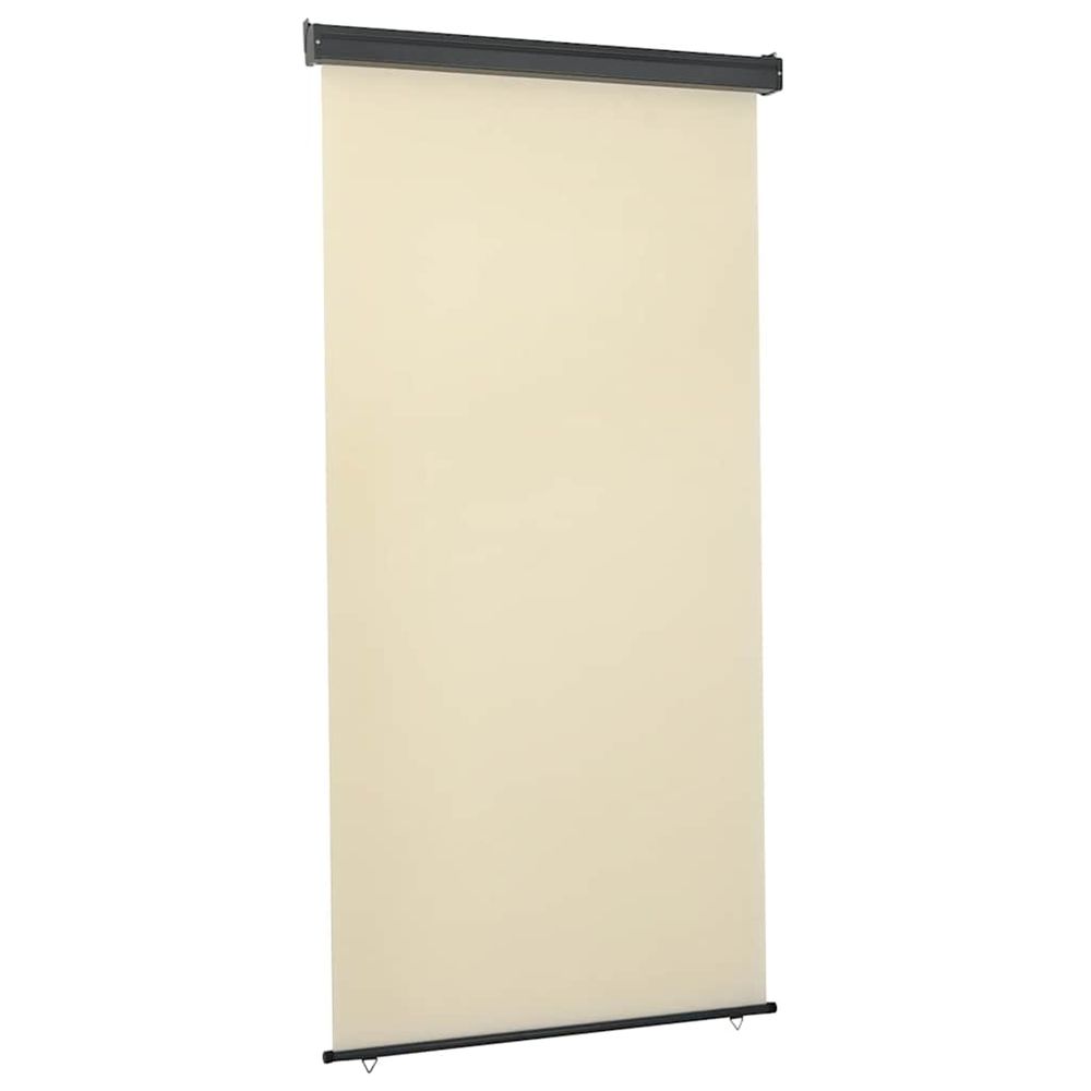 Auvent latéral de balcon 125x250 cm crème