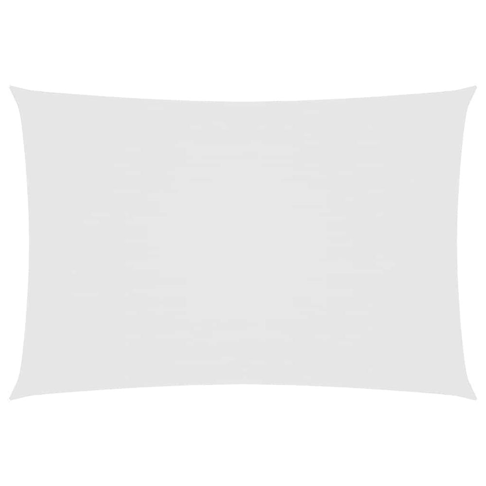 Voile de parasol tissu oxford rectangulaire 2,5x4,5 m blanc