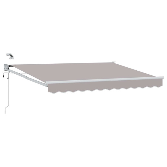 Auvent rétractable électrique gris clair 3 x 2,5 m