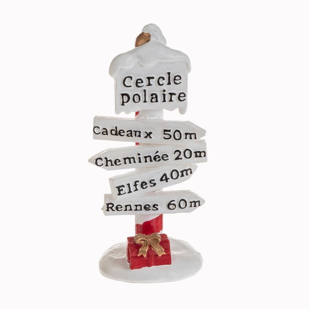 Accessoire village panneau boîte aux lettres assorti