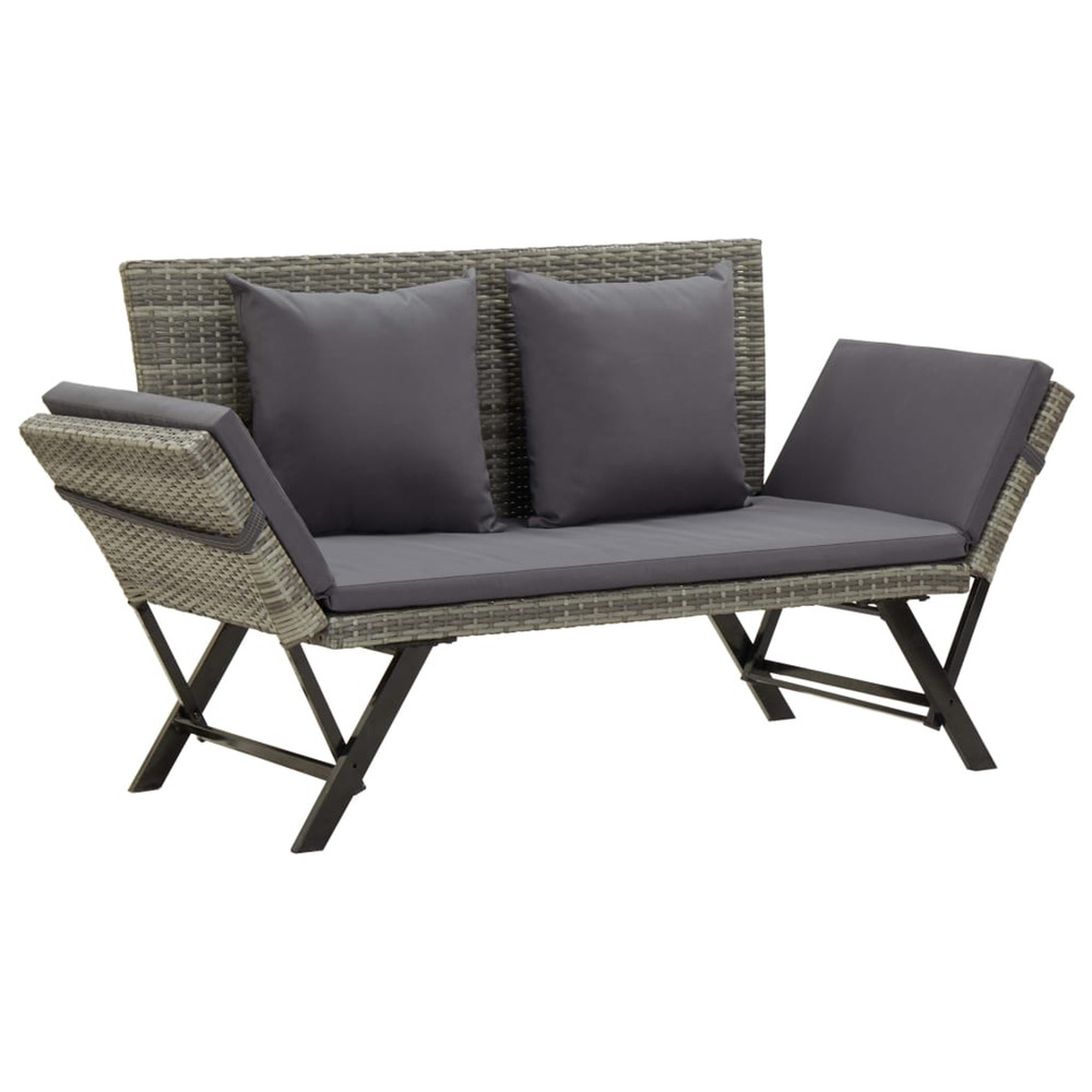 BANC DE JARDIN AVEC COUSSINS 1-(870007)