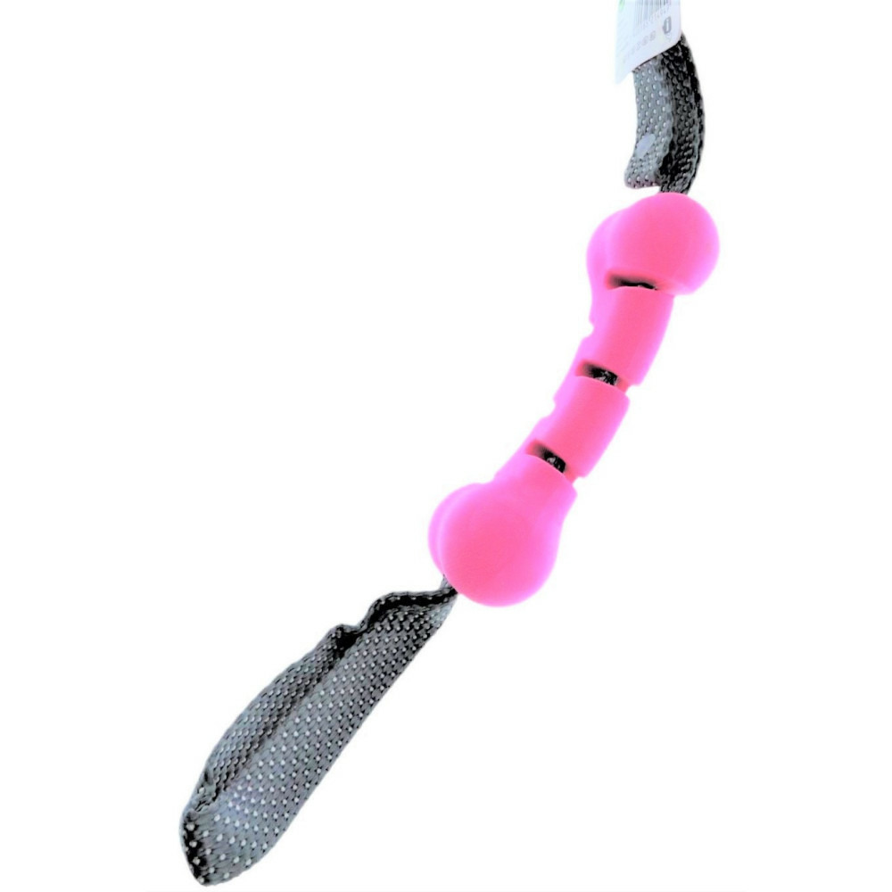 Jouet balle os avec poignées, tpr, 15 cm, pour chien