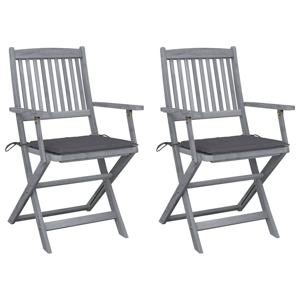 Chaises pliables d'extÃ©rieur 2 pcs