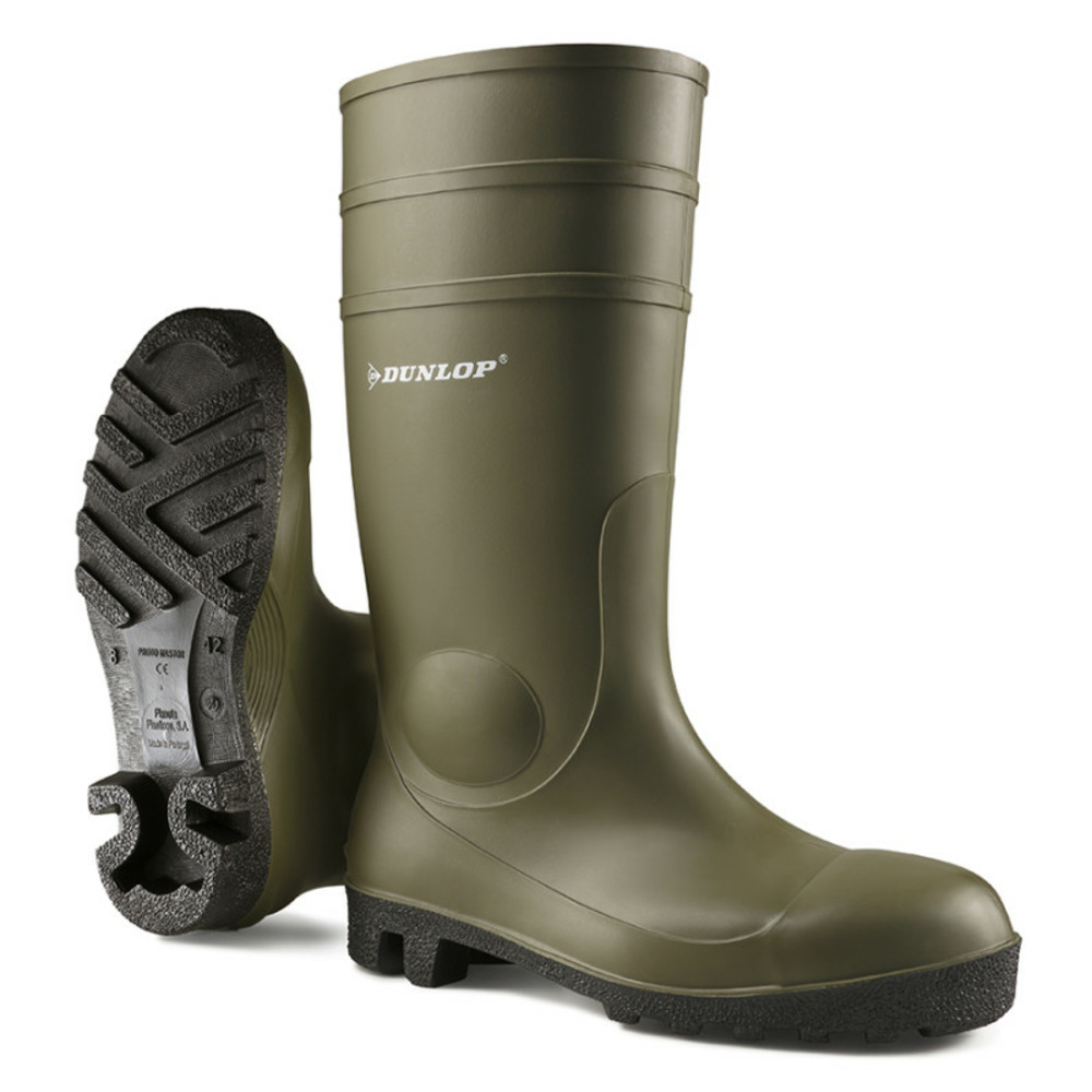 Bottes de sécurité s5 sra vert noir protomastor full safety p38 dunlop 142vp.38