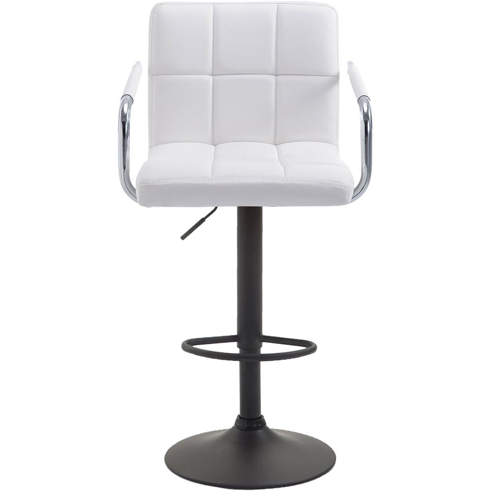 Lot de 2 tabourets de bar lucy v2 noir et blanc