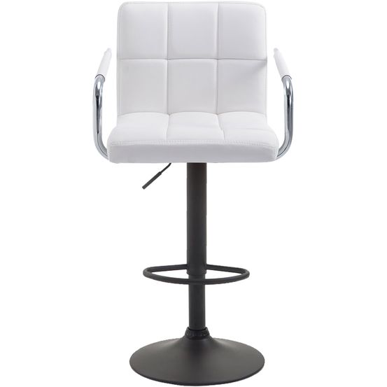 Lot de 2 tabourets de bar lucy v2 noir et blanc