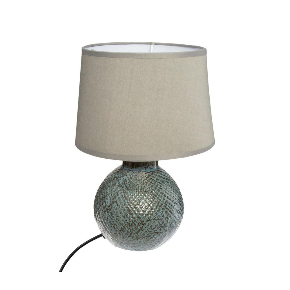 Lampe à poser pied boule en céramique h 28.5 cm