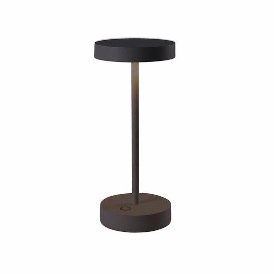 Lampe de table sans fil aluminium sandy mini noir h25 cm