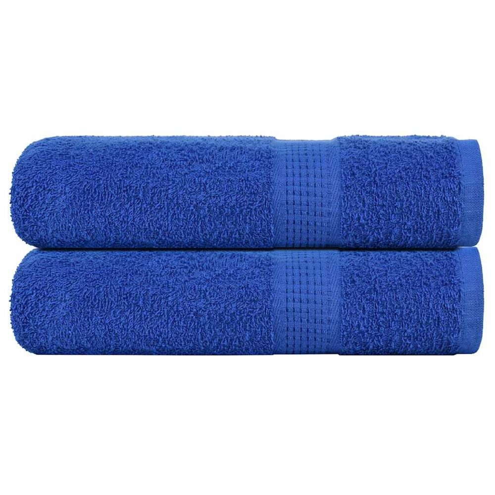 Serviettes de douche frogn 2 pcs bleu 70x140 cm 360 g/m²
