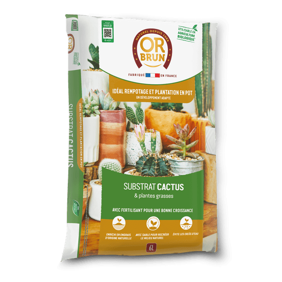 Obrtcac6u -substrat cactus & plantes grasses - 6l -favorise la croissance