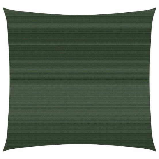Voile d'ombrage 160 g/m² vert foncé 5 x 5 m pehd