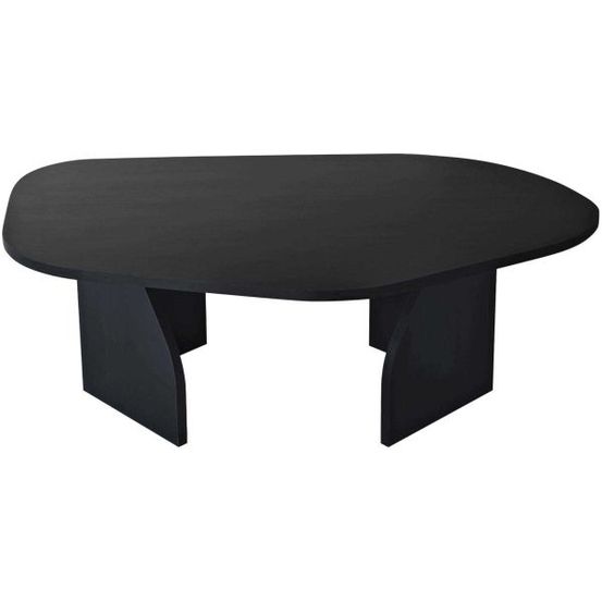 Table basse en aggloméré rock noir