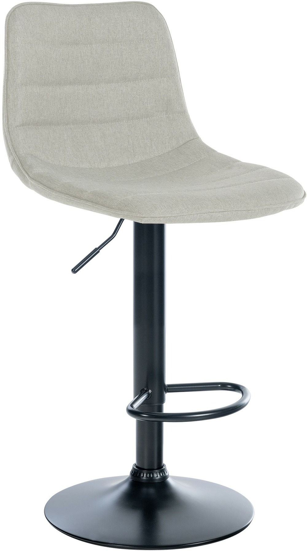 Tabouret de bar lex tissu noir