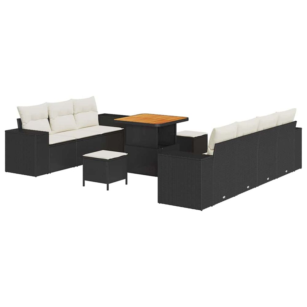 Ensemble de canapé de jardin 10 pc 9-nombre de places