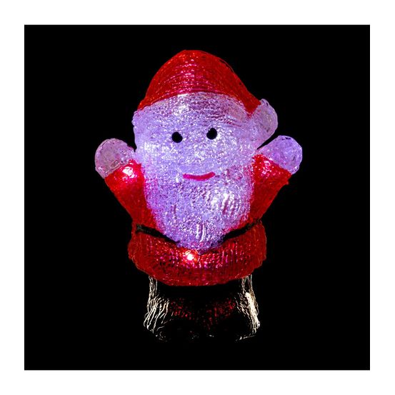 Décoration lumineuse personnage lumineux 16 led blanc froid lumière fixe h 18 cm
