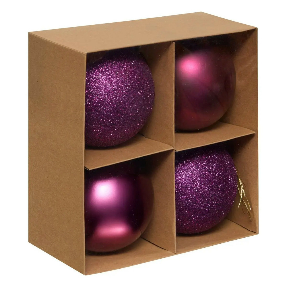 Lot de 4 boules de noël 