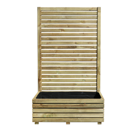 Bac à fleurs occultant en bois küb