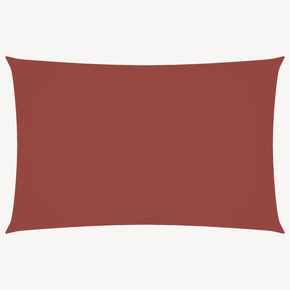 Voile de parasol tissu oxford rectangulaire 2,5x5 m terre cuite
