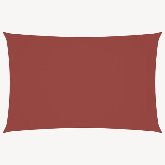 Voile de parasol tissu oxford rectangulaire 2,5x5 m terre cuite