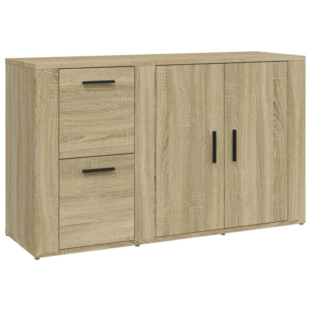 Buffet bahut commode armoire meuble de rangement organisateur cuisine salle de séjour salon sonoma 100 x 33 x 59,5 cm bois d'