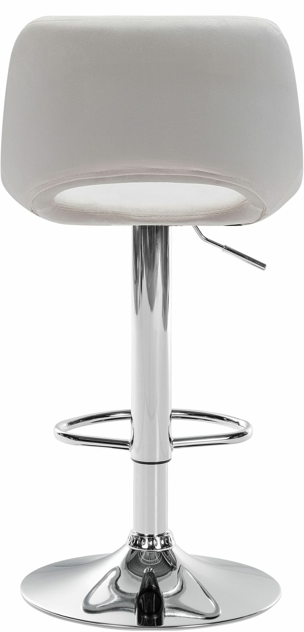 Lot de 2 tabourets de bar camden velours chrome