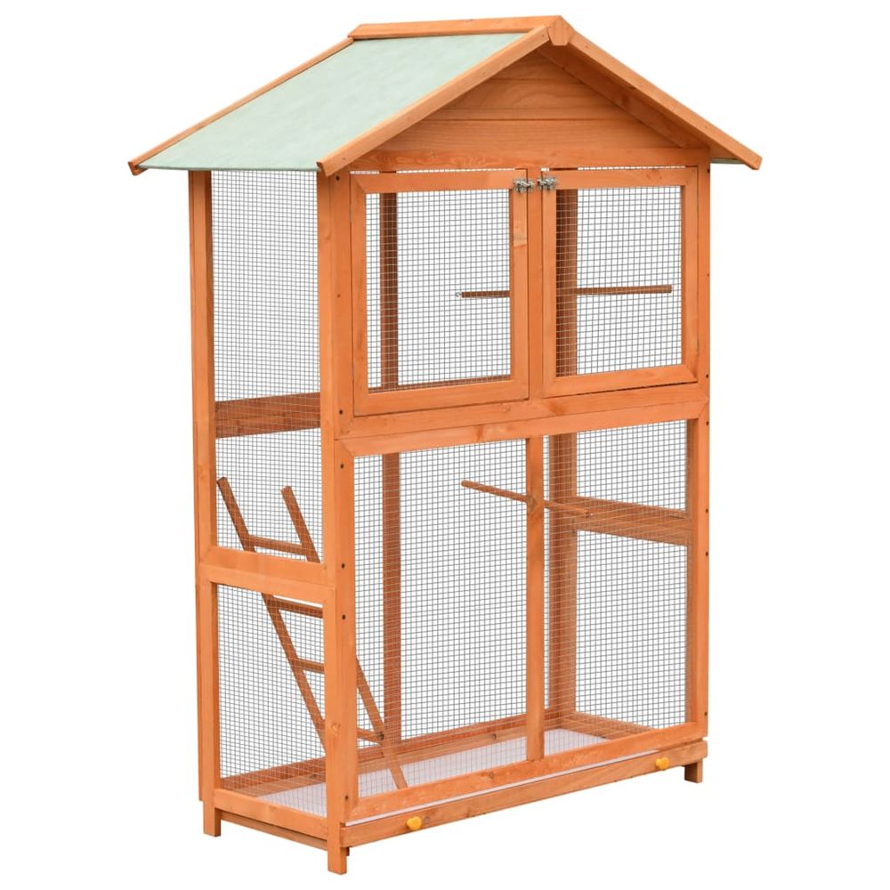 CAGE A OISEAUX PIN MASSIF ET B-(868462)